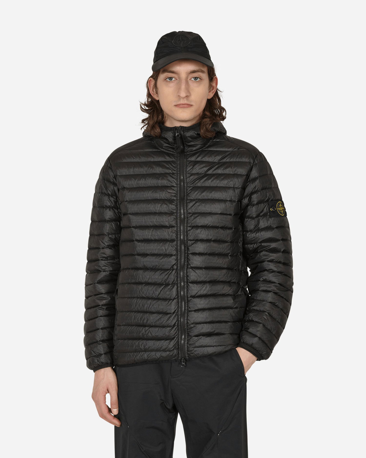 Puhovka Stone Island Packable Loom Woven Chambers R-Nylon Down-TC Jacket Črna | MO781540324 V0029, 0