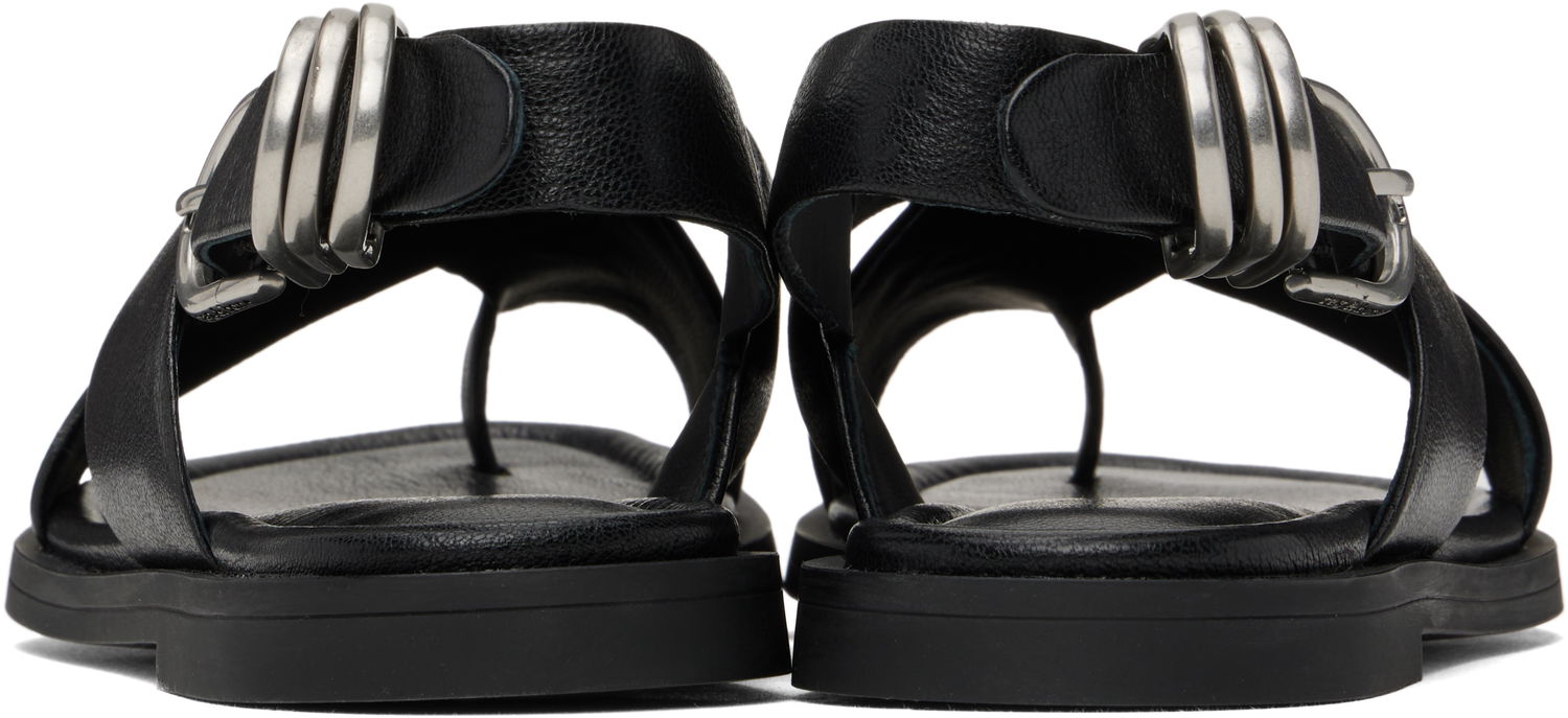 Oblačila rag & bone rag & bone Gia Leather Crossover Sandals Črna | WFF25SF1004LE04, 1