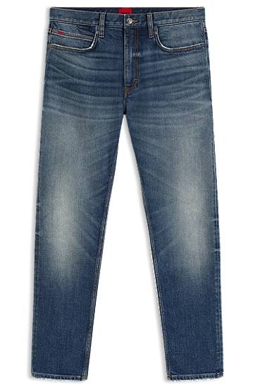 Kavbojke BOSS Extra-Slim Fit Stretch Denim Jeans Modra | 50542688