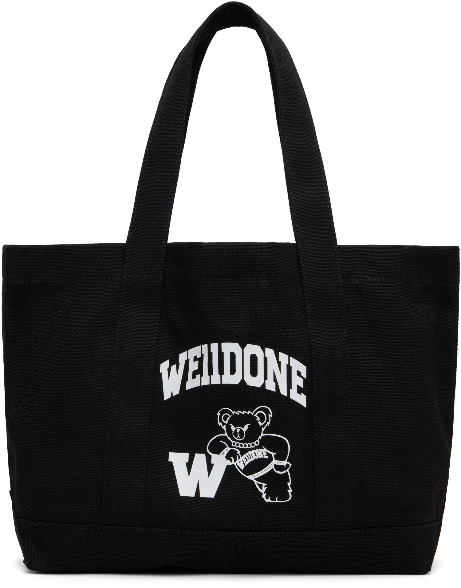 Tote bag We11done We11done Varsity Canvas Tote Črna | WD-AB2-25-481-U-BK, 0