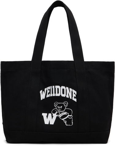 Tote bag We11done We11done Varsity Canvas Tote Črna | WD-AB2-25-481-U-BK, 0