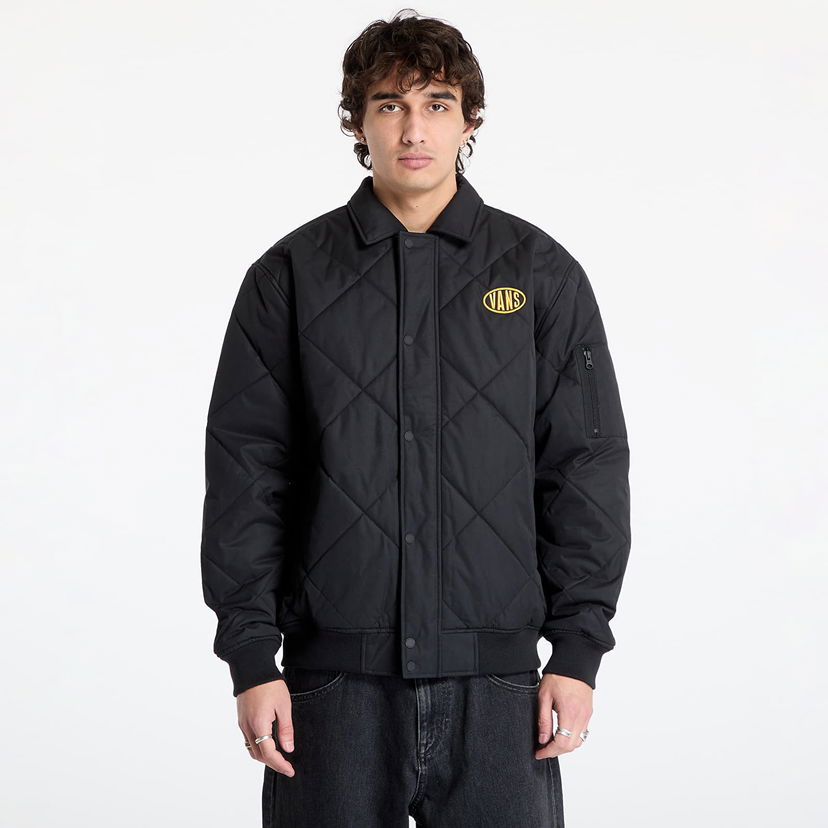 Bomber jakna Vans Hathaway Bomber Jacket Črna | VN000HNCBLK1