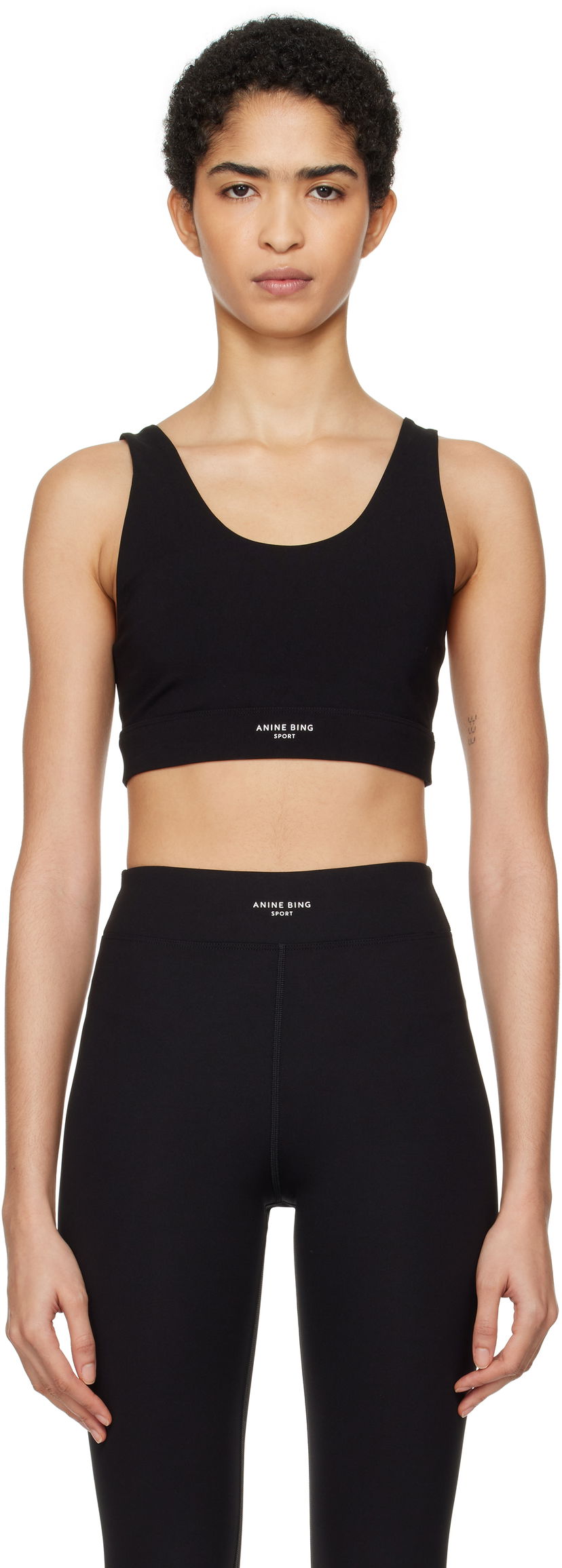 Modrček Anine Bing Yves Black Sports Bra Črna | S-10-10580-BLK29