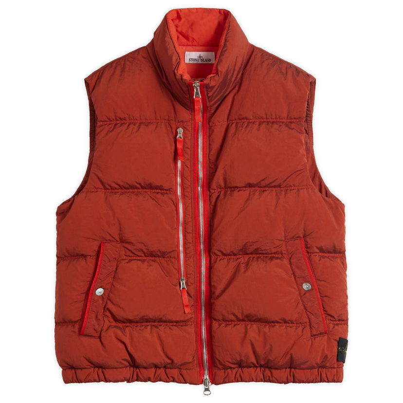 Telovnik Stone Island Stone Island EcoNyl Down Vest, Size Large Rdeča | K2S15G100006-V0018