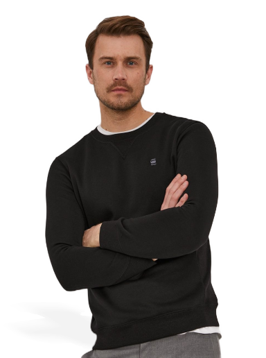 Pulover G-Star Raw Premium Core Sweatshirt Črna | D16917.C235