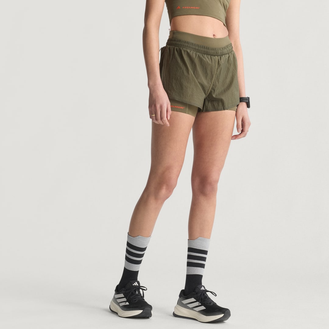 Kratke hlače adidas Performance H.Koumori Adi365 2-In-1 Running Shorts Zelena | KA1859, 0