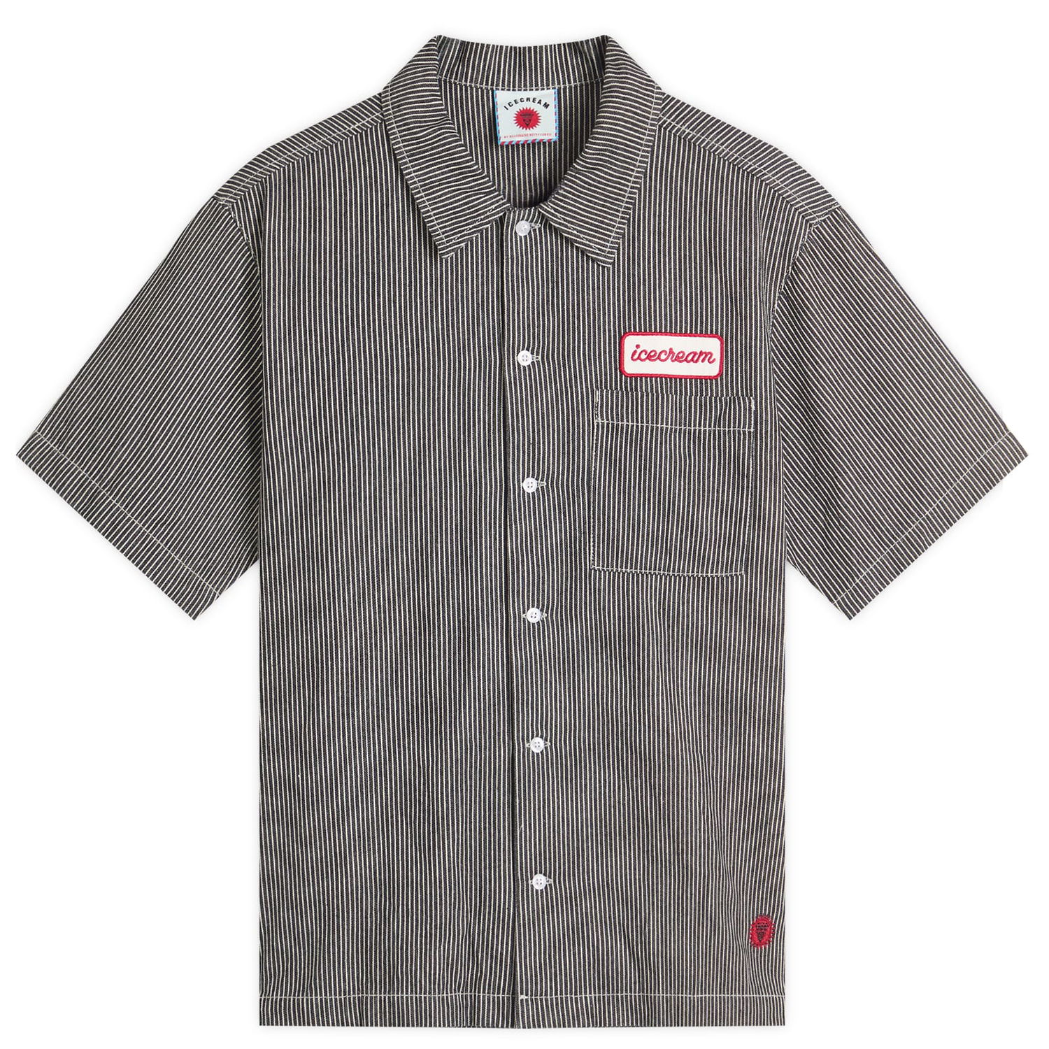 Srajce BBC IceCream END. x ICECREAM Popsicle Hickory Denim Shirt Siva | IC25S08, 0