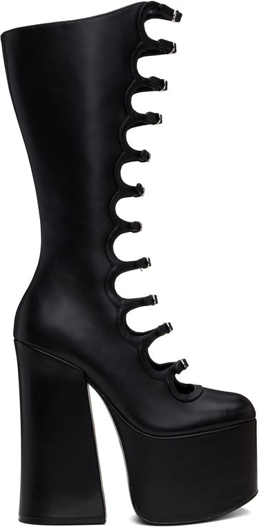 Oblačila Marc Jacobs Marc Jacobs 'The Kiki' Platform Knee-High Boots Črna | 3F3FBO001F02, 0