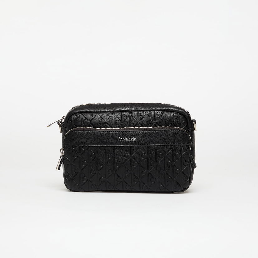 Torba za čez ramo CALVIN KLEIN Calvin Klein Emblem Aop Emboss Crossover Bag Črna | LV04D3203G UB1