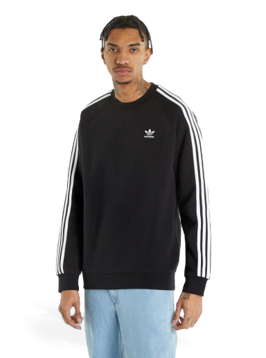 Pulover adidas Performance Adidas 3 Stripe Crew Sweat Črna | IA4861
