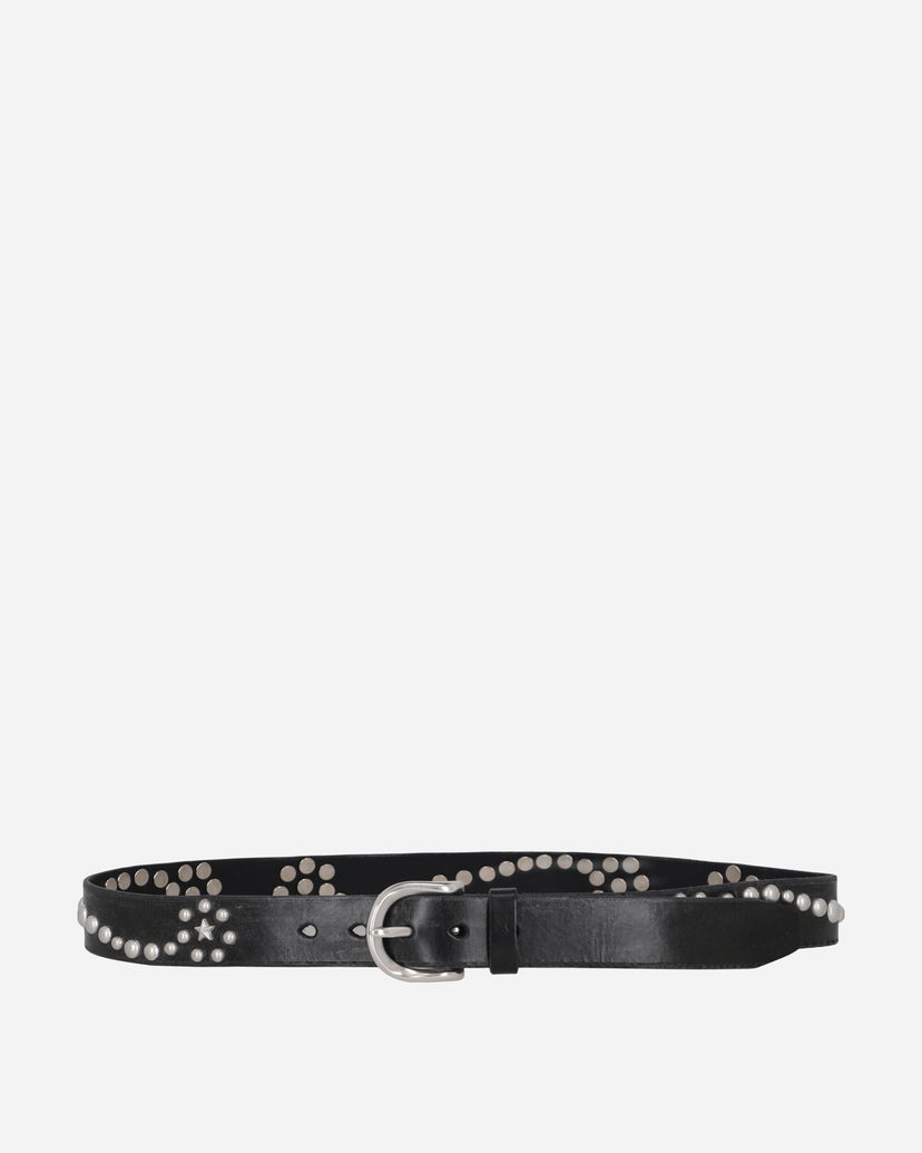 Pasovi OUR LEGACY Star Fall Studded Leather Belt Črna | A4228SB 001