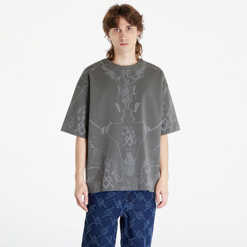 Majica DAILY PAPER Secret Rhythm Oversized Short Sleeve T-Shirt Siva | 2411129