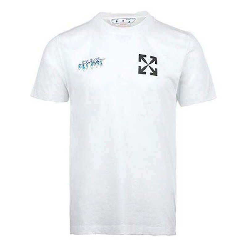 Majica Off-White Classic Arrow Alphabet T-shirt White Bela | OMAA027S22JER0150110