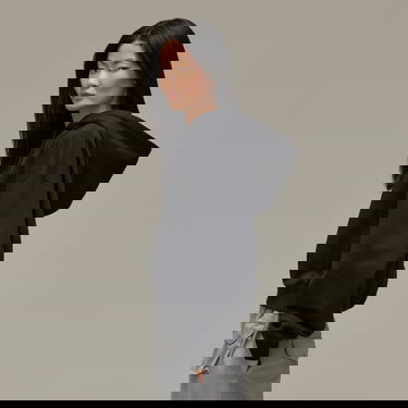 Pulover Y-3 Y-3 Brushed Terry Boxy Črna | JD9790, 3