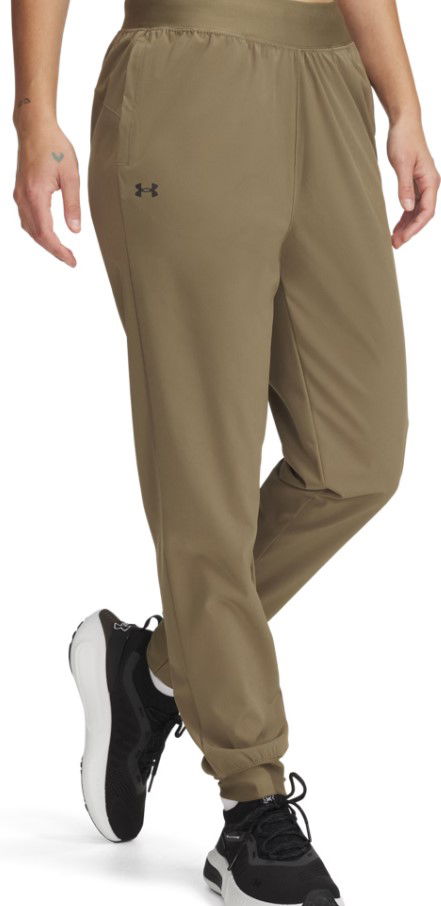 Hlače Under Armour Under Armour UA Rival Hi Rise Woven Pants Zelena | 1382727-251