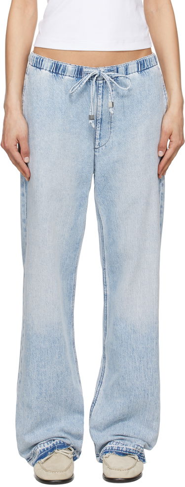 Kavbojke rag & bone rag & bone Logan Ultra Featherweight Wide-Leg Jeans Modra | WDD25S7009UFKI, 0