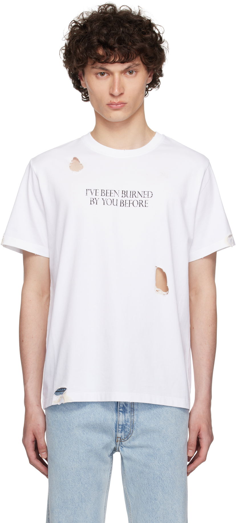 Majica Coperni Coperni Disney 'Burned By You Before' Boxy T-Shirt Bela | DJS144F5028AMEN