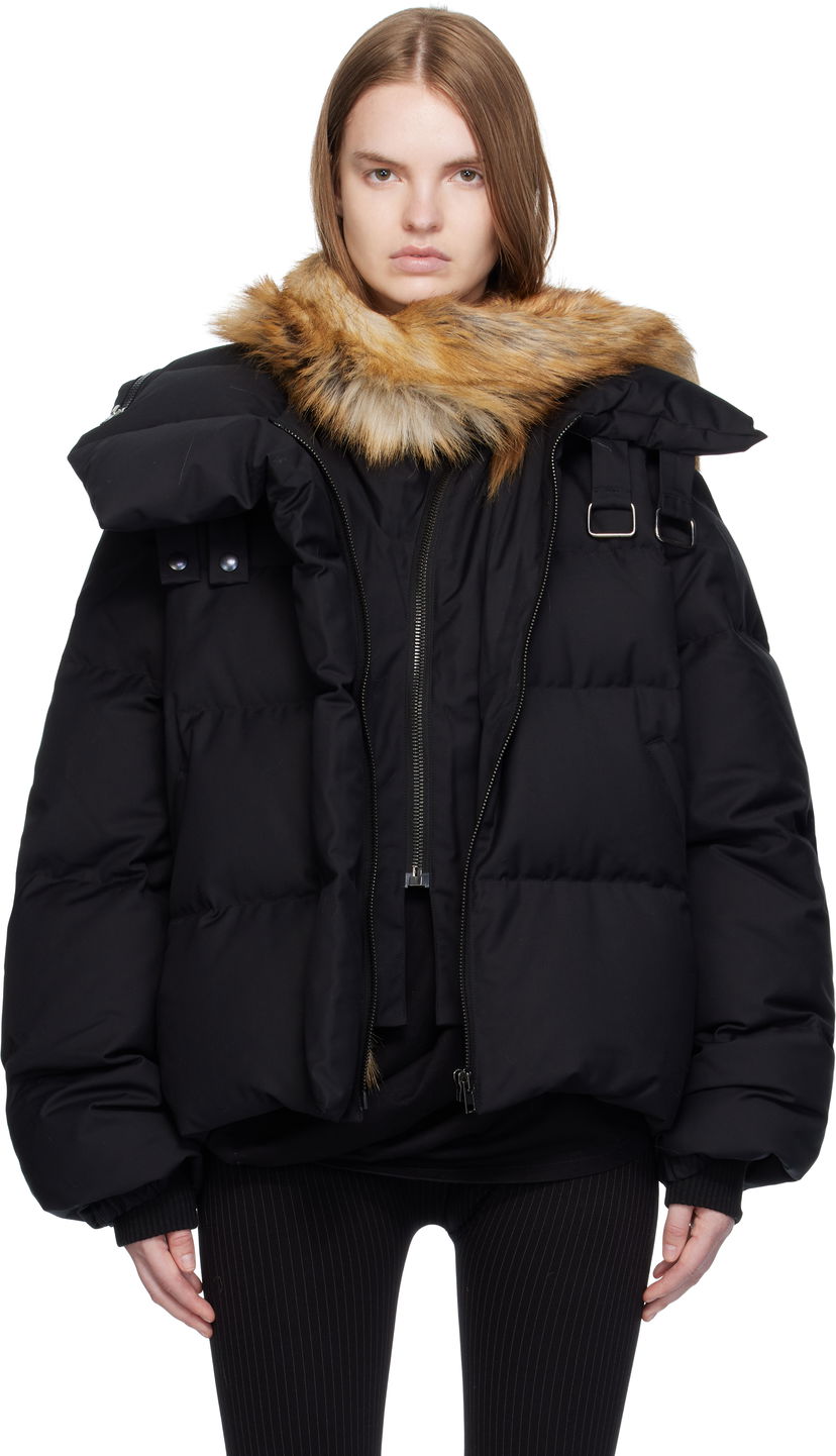 Puhovka Ottolinger Ottolinger Deconstructed Double Zip Down Puffer Jacket Črna | 109-702609-01