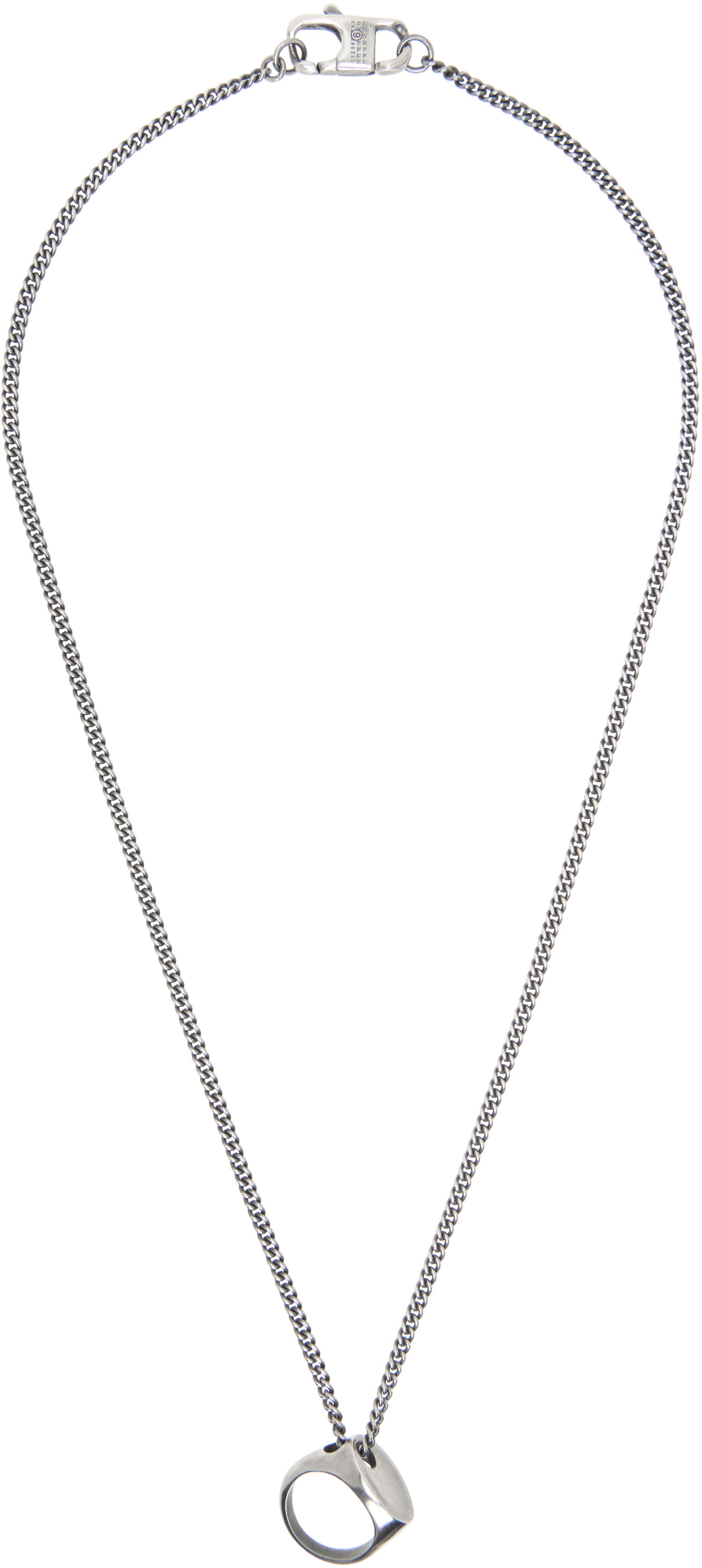 Ogrlica Maison Margiela MM6 Maison Margiela Vintage Ring Pendant Necklace Kovinski | SM7UU0078 P7356, 0