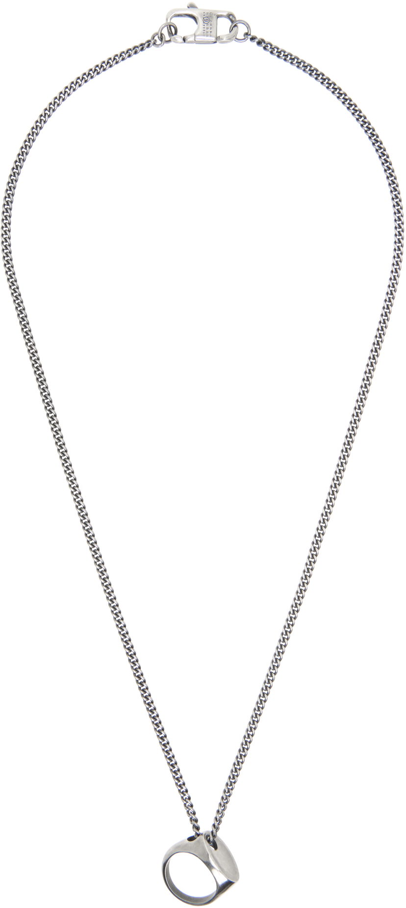 Ogrlica Maison Margiela MM6 Maison Margiela Vintage Ring Pendant Necklace Kovinski | SM7UU0078 P7356