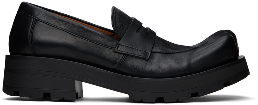 Superge in čevlji Charles Jeffrey Loverboy Moggies Sheathed Platform Split-Toe Loafers Črna | 43150204