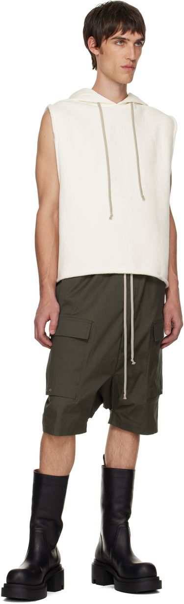 Pulover Rick Owens Rick Owens Concordians Sleeveless Tunic Hoodie Bela | RR02E1503 JTCD, 3