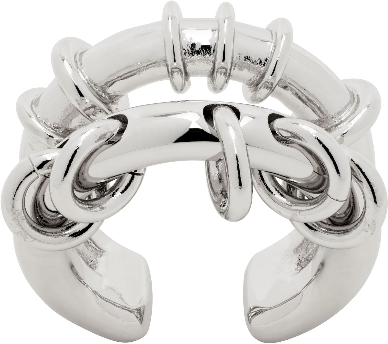 Prstan We11done We11done Double Hoop Ring Kovinski | WD-AJ0-25-505-U-SV, 1