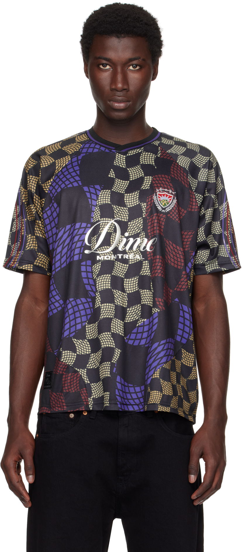 Dres Dime Dime Checkered Home Jersey Črna | DIMESU254MUL
