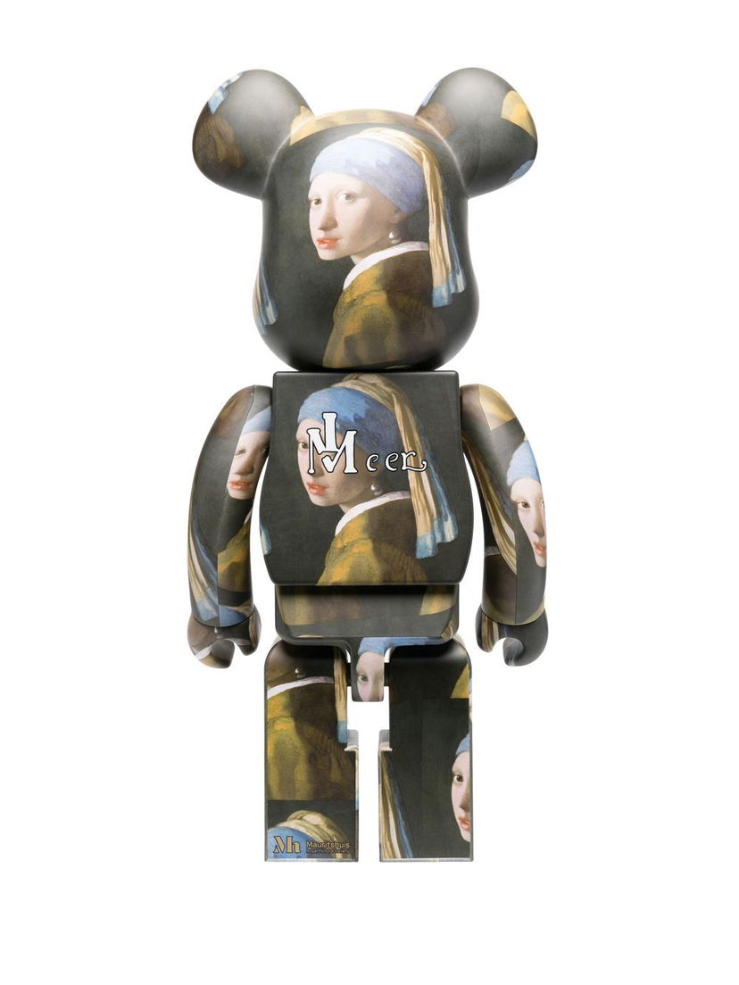 Collectibles Medicom Toy 1000% Johannes Vermeer Girl BE@RBRICK - Black Siva | 1000VERMEER18795826