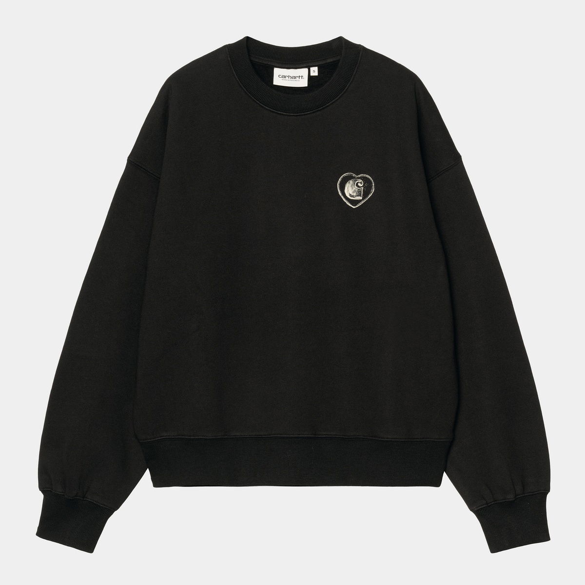 Pulover Carhartt WIP Hearts Of Hartts Sweatshirt Črna | I035511_9, 0