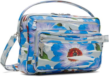 Torba za čez ramo Acne Studios Acne Studios Camero Floral-Print Camera Bag Modra | A10433-, 1
