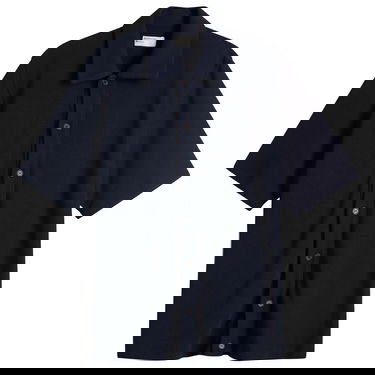 Srajce Universal Works Universal Works Checkerboard Button Through Polo Shirt, Large Mornarica | 32415-BRN, 0