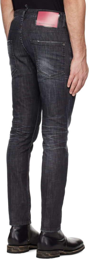 Kavbojke DSQUARED2 Dsquared2 Easy Wash Skater Jeans Črna | S74LB1617_S30357, 2