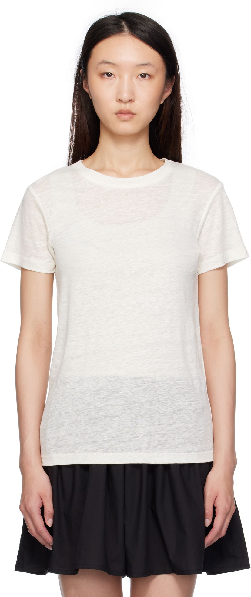 Majica Baserange Baserange Sevinc T-Shirt Bela | TOST-JL-SU25