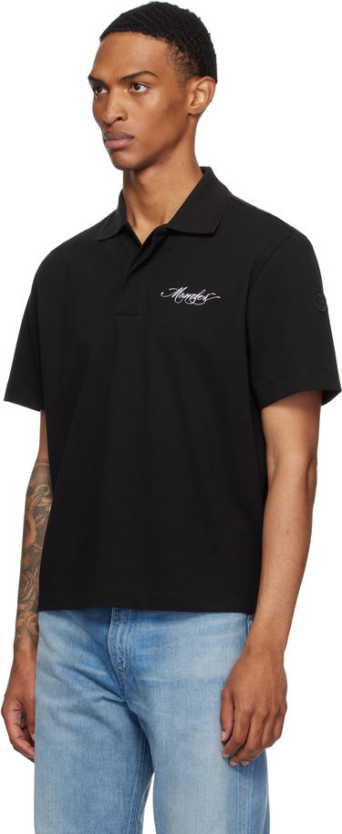 Polo majica Moncler Moncler Archivio Creativo Polo Črna | K20918A0001089A16, 3