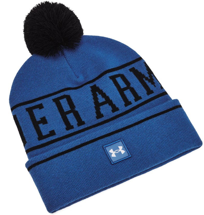 Beanie Under Armour Beanie M Halftime With Pom Modra | 1386634-432, 0