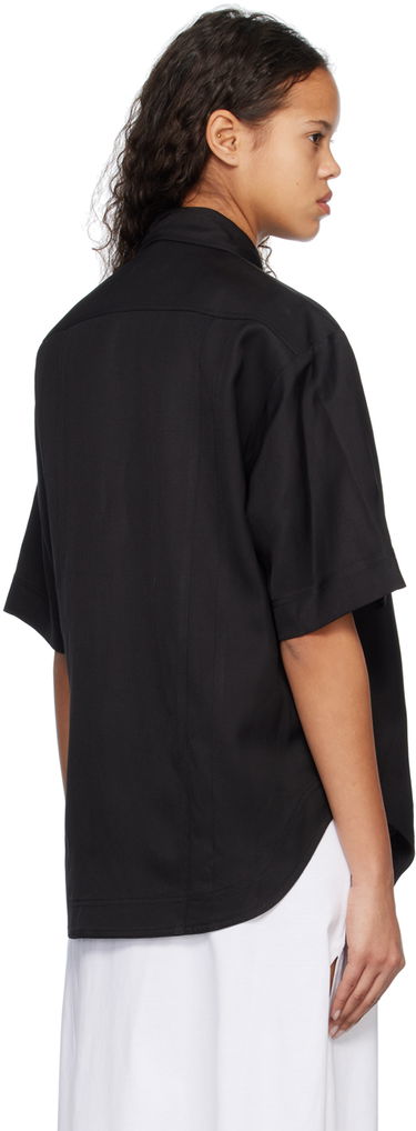Srajce Loulou de Saison Loulou de Saison Moheli Short Sleeve Shirt Črna | MOHELI, 2