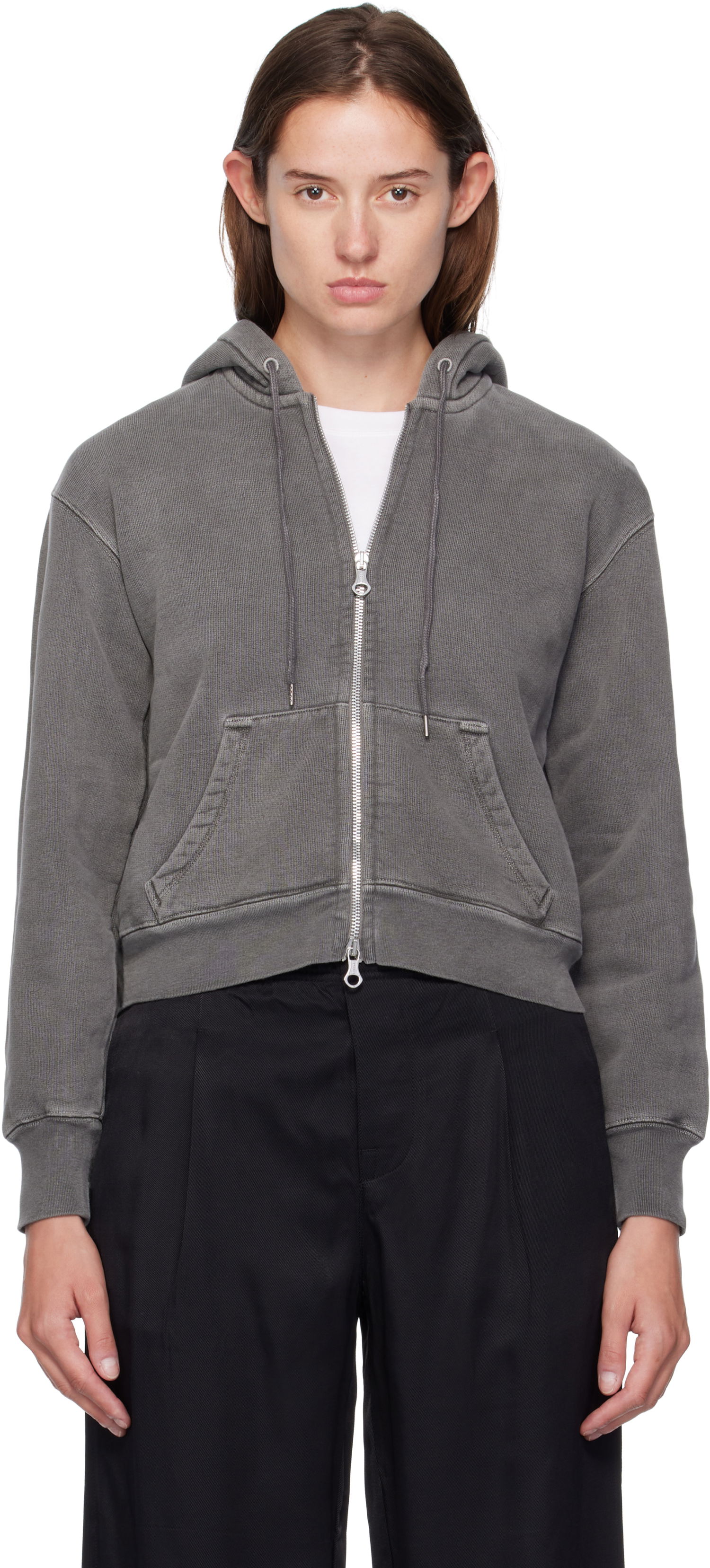 Pulover OUR LEGACY Our Legacy Mischief Zip-Up Hoodie Siva | W4256MW, 0