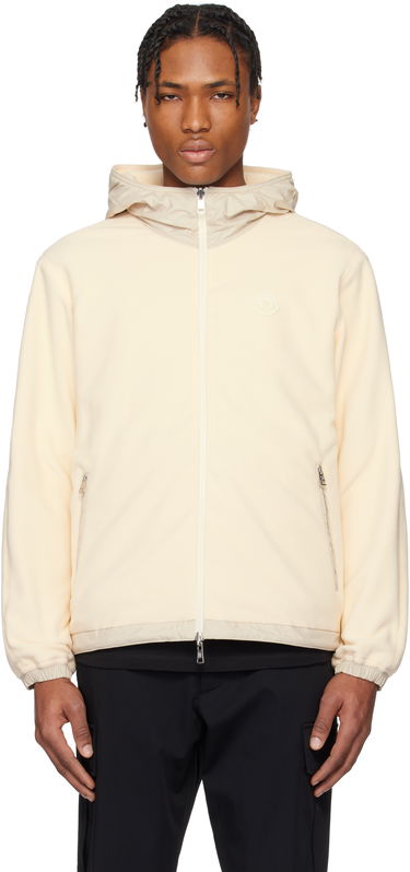 Pulover Moncler Moncler Fleece Zip-Up Reversible Hoodie Bež | K10918G0002180093, 0