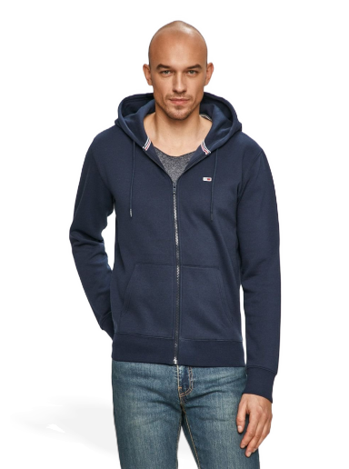 Pulover Tommy Hilfiger Jeans Full-Zip Hoodie Mornarica | DM0DM09592