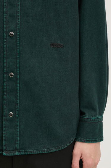 Srajce 032C 032c Goya Denim Shirt Regular Fit Zelena | F24.URD.1341.450, 3