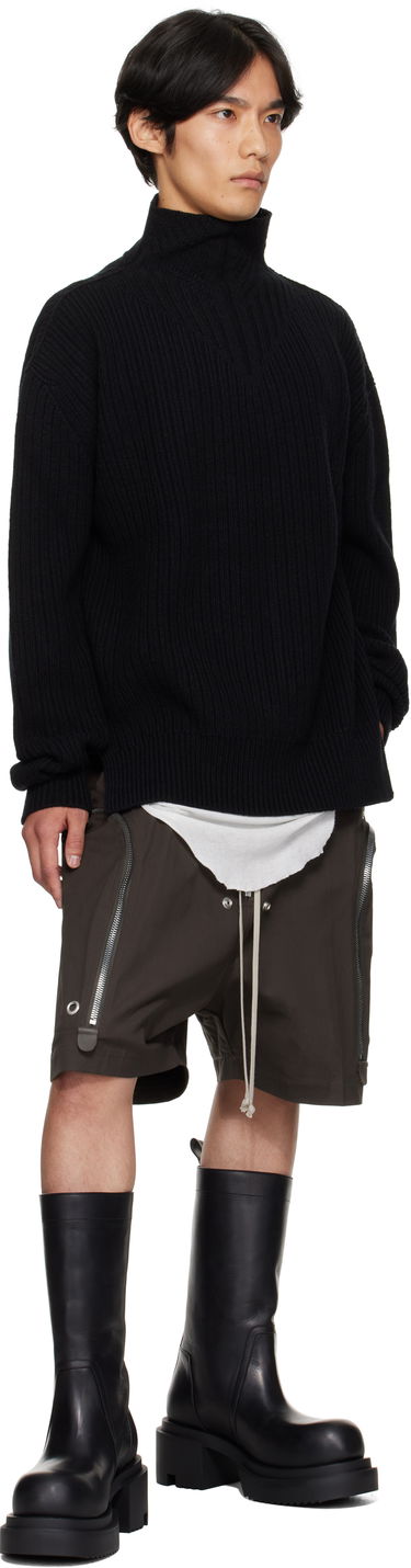 Pleteni pulover Rick Owens Rick Owens Concordians Turtleneck Sweater Črna | RU02E1645 KWV, 3