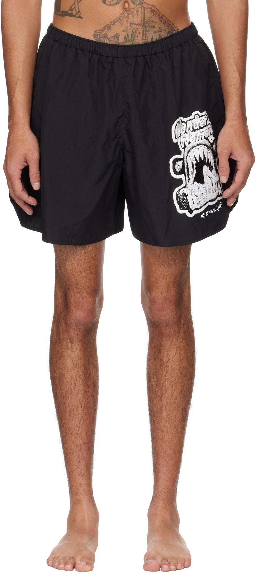 Kopalke Acne Studios Wonder Woman Swim Shorts Črna | BJ0026-
