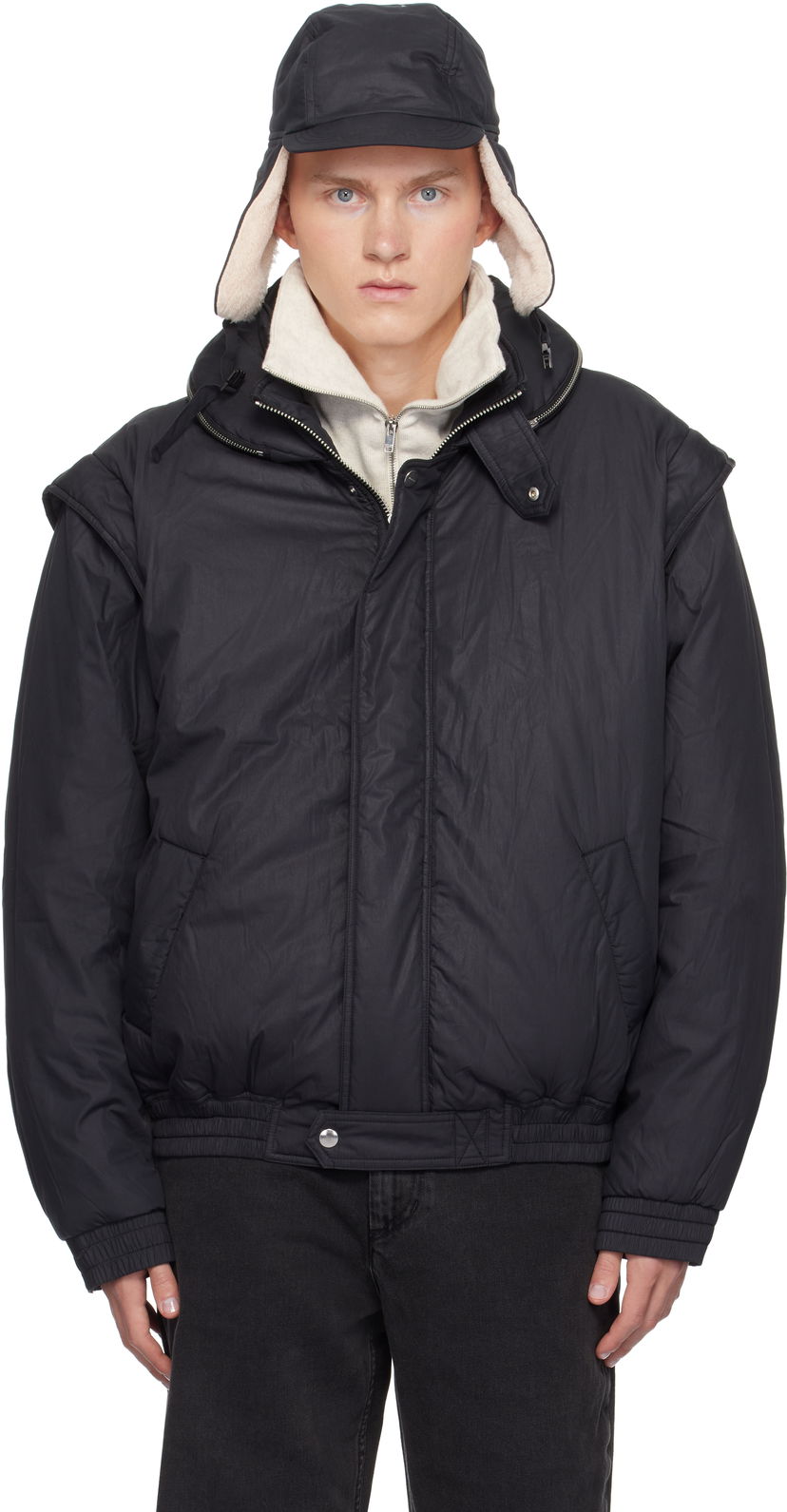 Puhovka ISABEL MARANT Isabel Marant Kasim Puffer Jacket Črna | VE0404HA-B3C03H