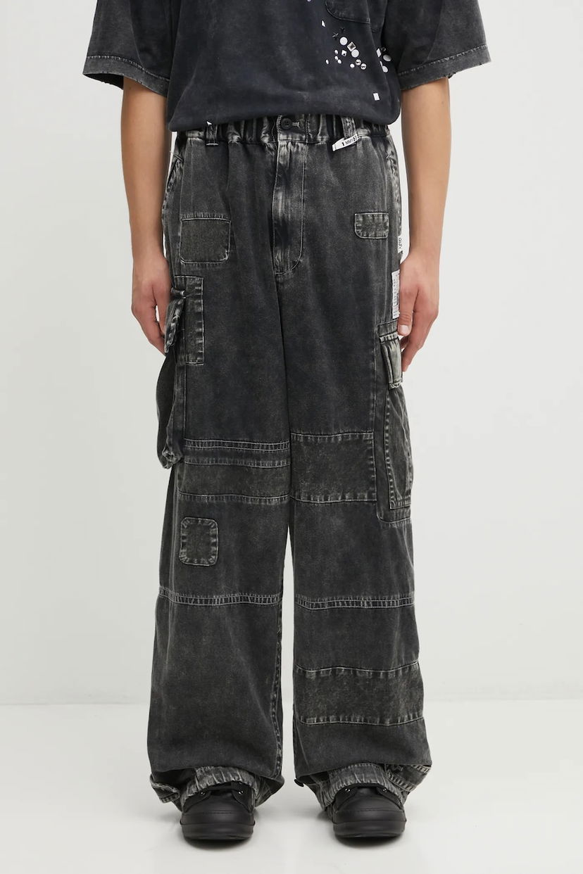 Cargo hlače Maison MIHARA YASUHIRO Maison MIHARA YASUHIRO REPAIR Patchwork Cargo Pants Črna | J15PT173