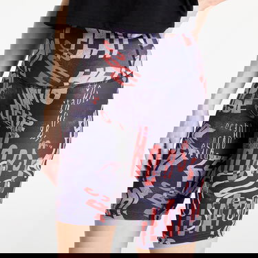 Kratke hlače Horsefeathers Horsefeathers Tikka Typo Print Bike Shorts Črna | TW035D, 3