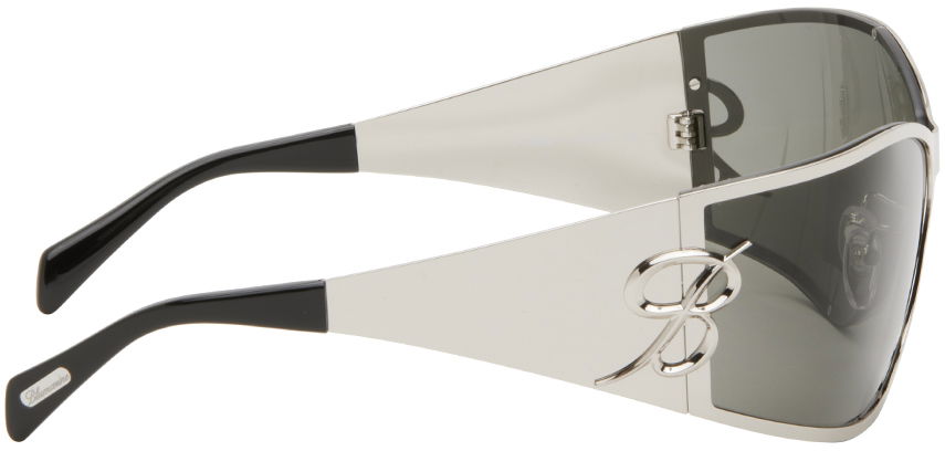 Sončna očala Blumarine Metal Wraparound Sunglasses Siva | P444W268A, 1