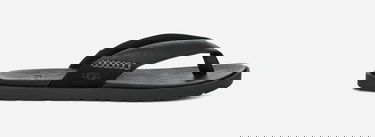 Superge in čevlji UGG Seaside II Leather Flip-Flops Črna | 1166610-BLK, 0