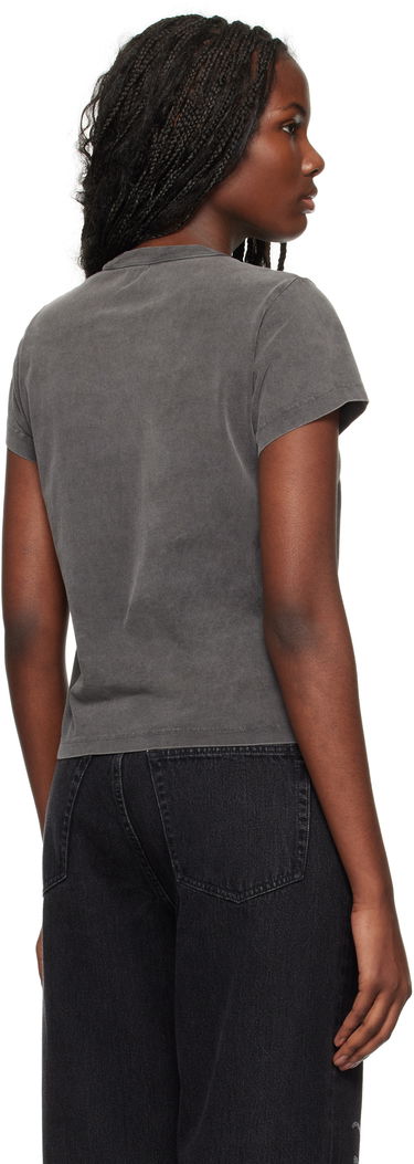 Majica Alexander Wang Blade Logo Embossed T-Shirt Siva | 4CC4241514, 2