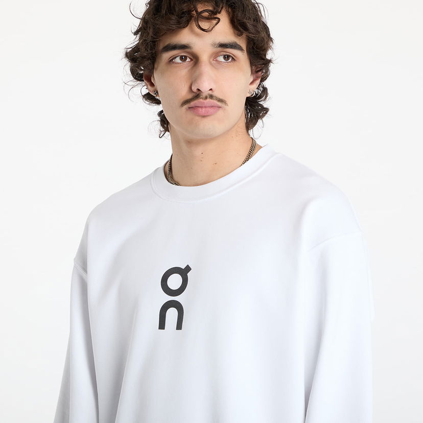 Pulover On Running Running Club Crew Sweatshirt Bela | 1ME10340069
